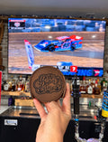 Dirty Dollar Leather Coaster Set