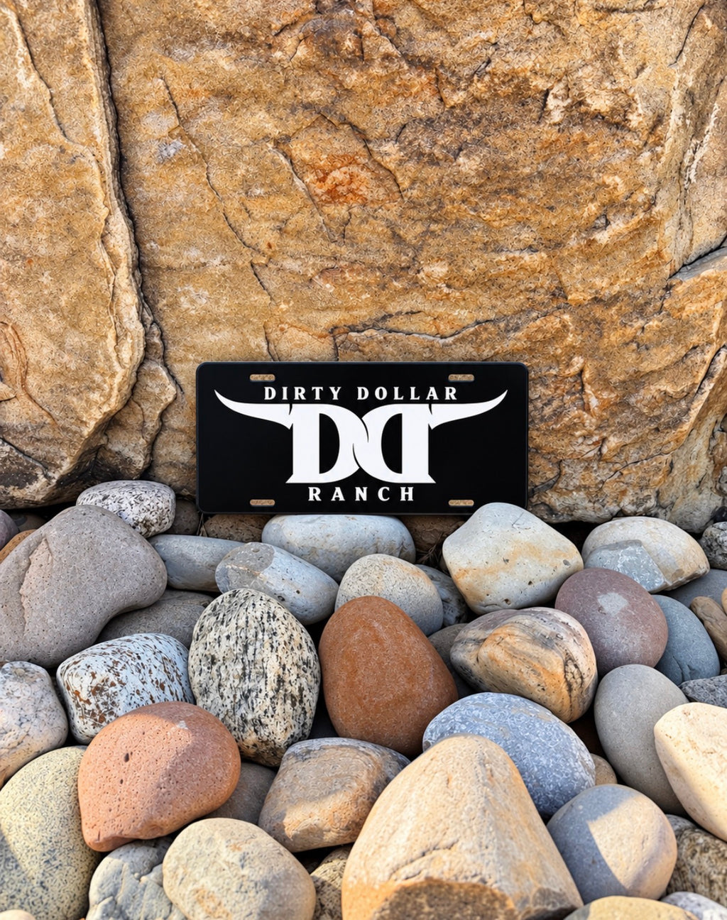 Dirty Dollar Ranch License Plate *BLACK*