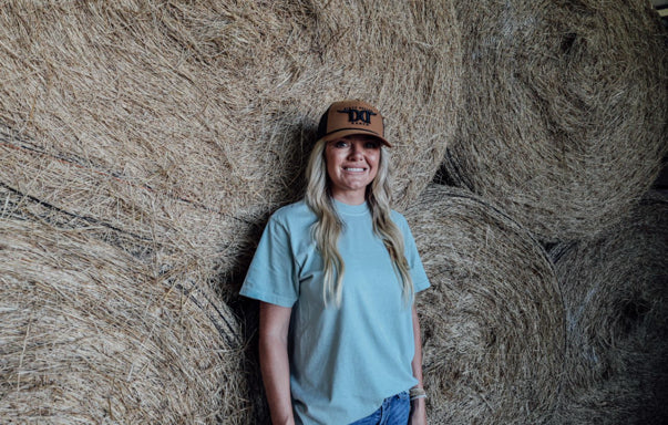 Caramel / Black Rope Dirty Dollar Ranch Raised Embroidered Logo Hat