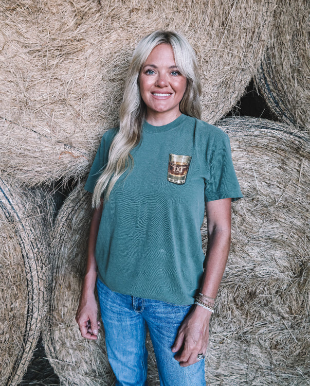 Moss Comfort Colors Dirty Dollar Ranch Tequila Short Sleeve Tee